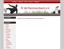 Tablet Screenshot of fc66-flammersbach.de